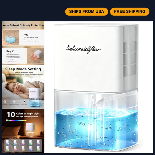 Compact dehumidifier 1657ml - compact,